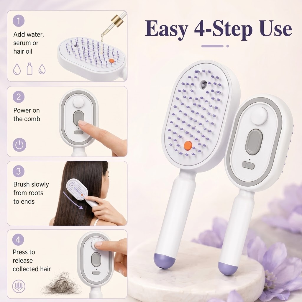 Wet Electrics Hairbrush with