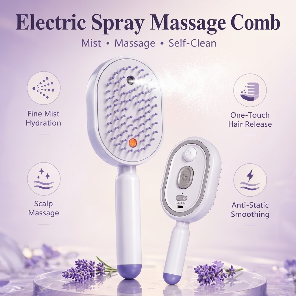 Wet Electrics Hairbrush with